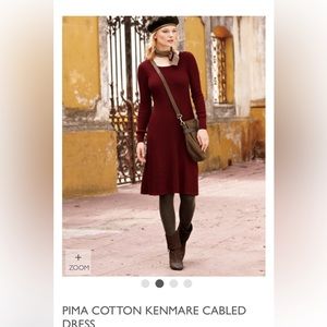 Peruvian Connection cabled long sleeve dress size S